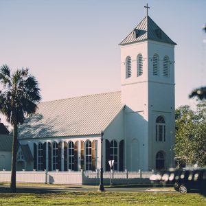 white and brown concrete church